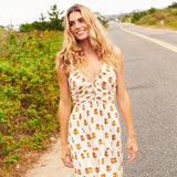 Womens Hope Dress - Small Orange Bud