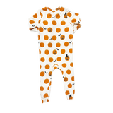 Baby Bamboo Romper - Halloween Jack O Lantern