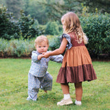 Baby Girls Dawson 2-Piece Set - Blue Climbing Floral | Pink Chicken