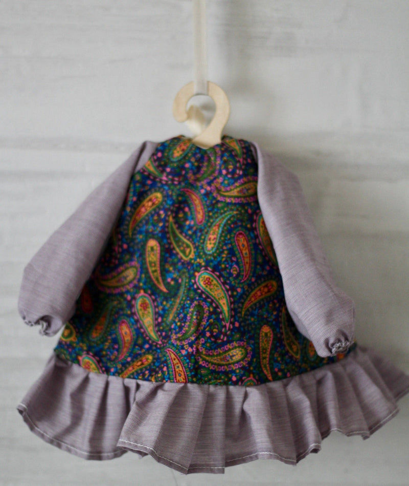 Purple Paisley Doll Dress