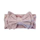 Cotton Jersey Rib Bow Band: Heather