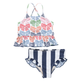 Girls Joy Tankini - Multi Bows