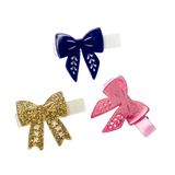Glitter Bows Three Pack Clip Set