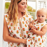 Womens Misha Top - Small Orange Bud