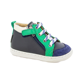 Nappa High Top Sneaker - Navy