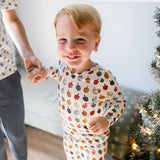 Kids Bamboo PJ Set - Multi Dreidels