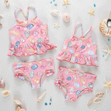 Baby Girls Joy Tankini - Pink Seashells