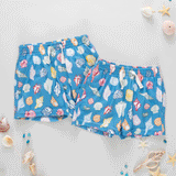 Baby Boys Swim Trunk - Blue Seashells