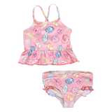 Girls Joy Tankini - Pink Seashells