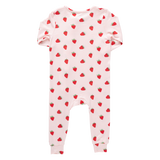 Baby Ruffle Bamboo Romper - Strawberries