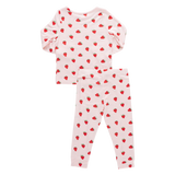 Kids Bamboo PJ Set - Strawberries
