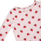 Kids Bamboo PJ Set - Strawberries