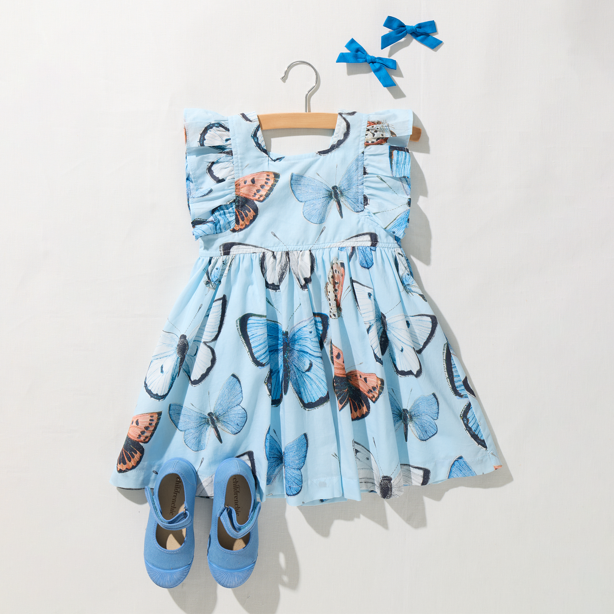 blue butterfly dress Girls Elsie Dress