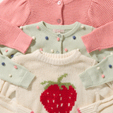 Girls Pom Pom Maude Sweater - Light Green