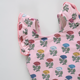 Girls Liv Suit - Multi Flower Drop