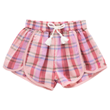 Girls Millie Short - Plaid Madras