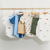 Baby Boys Jack Shirt - Dachshunds In Sweaters