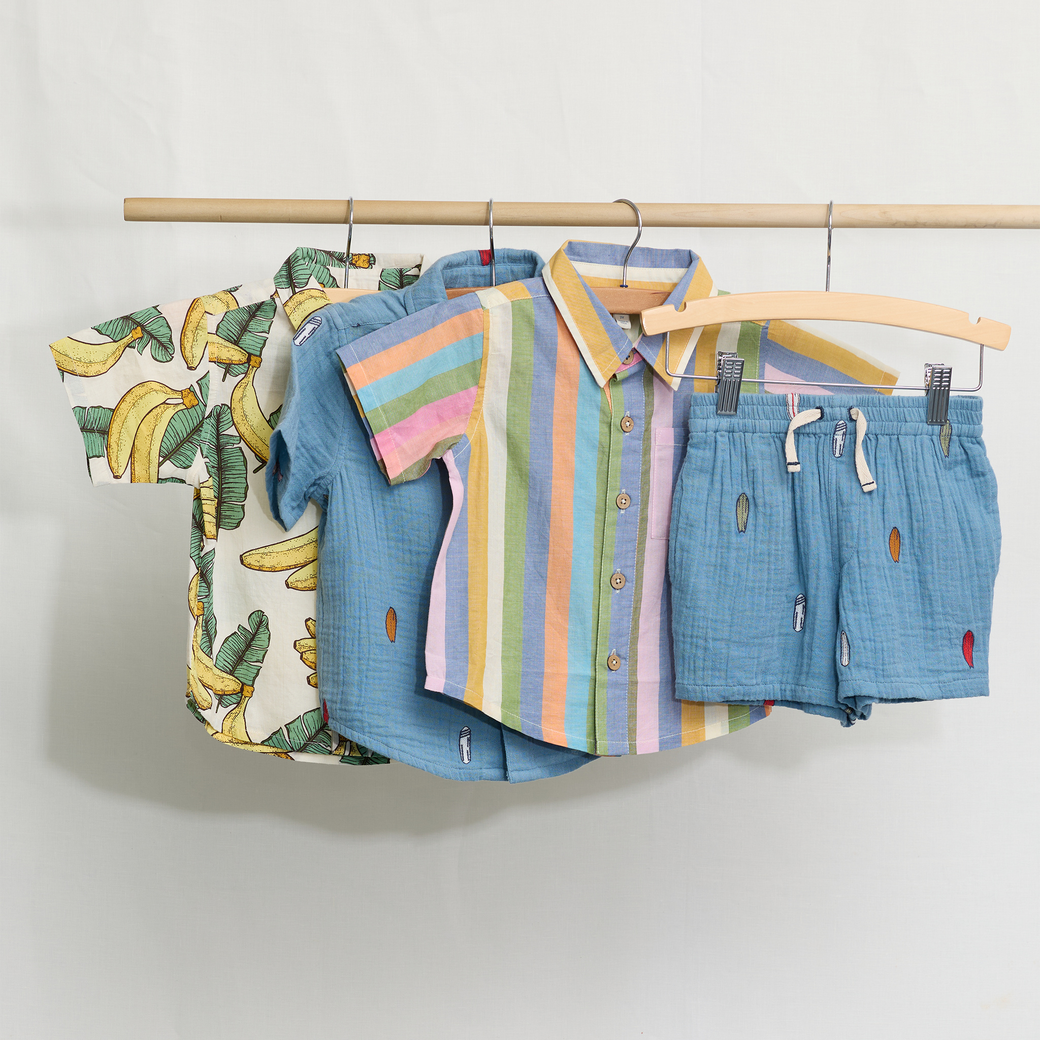 Boys Jack Shirt - Surfboard Embroidery – Pink Chicken Boys Jack Shirt - Surfboard Embroidery – Pink Chicken