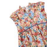 Girls Fatima Dress - Watercolor Meadow
