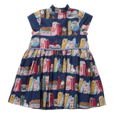 Girls Fatima Dress - Bookshelf