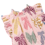 Girls Harper Dress - Patterned Bows