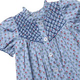 Baby Girls Lucia Dress Set - Light Blue Carnation