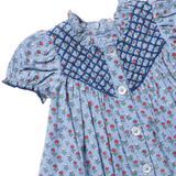 Girls Lucia Dress - Light Blue Carnation