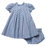 Baby Girls Lucia Dress Set - Light Blue Carnation