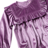 Baby Girls Quinn Bubble - Lavender Velour