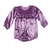 Baby Girls Quinn Bubble - Lavender Velour
