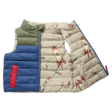 Boys Reversible Riley Vest - Space Rocket