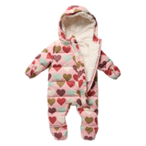 Baby Girls Ruffle Snowsuit - Multi Harvest Hearts