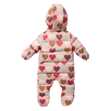 Baby Girls Ruffle Snowsuit - Multi Harvest Hearts