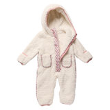 Baby Girls Pramsuit - Cream