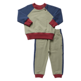Baby Puzzle Jogger Set - Green Color Block