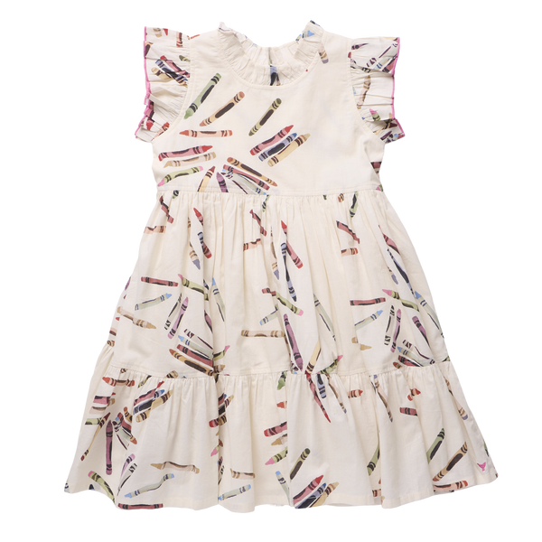 Girls Jennifer Dress - Tossed Crayons