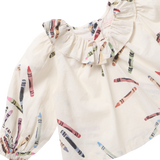 Girls Amara Top - Tossed Crayons