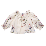 Girls Amara Top - Tossed Crayons