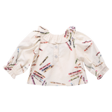 Girls Amara Top - Tossed Crayons