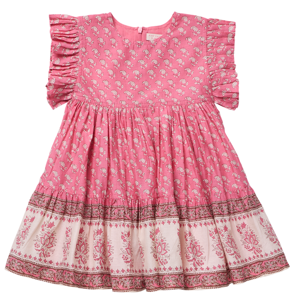Girls Kit Dress - Small Paisley