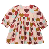 Girls Bea Dress - Multi Harvest Hearts