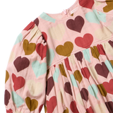 Girls Bea Dress - Multi Harvest Hearts