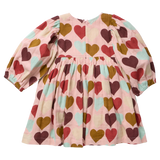 Girls Bea Dress - Multi Harvest Hearts