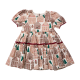 Girls Eliza Dress - Gingerbread Houses