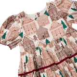 Girls Eliza Dress - Gingerbread Houses