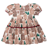 Girls Eliza Dress - Gingerbread Houses