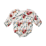 Baby Girls Wynne Bubble - Santa Sleigh