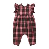Baby Girls Jennifer Jumper - Burgundy Tartan