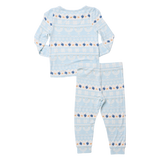 Kids Bamboo PJ Set - Hanukkah Fair Isle