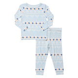 Kids Bamboo PJ Set - Hanukkah Fair Isle